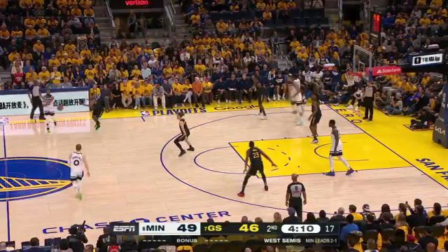【2025年05月13日】NBA西部半决赛G4：森林狼vs勇士英文原声全场录像回放