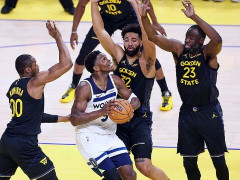  库里因伤缺席！ESPN预测森林狼在G5胜率65.4%，勇士仅为34.6% 