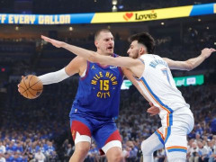 NBA录像全场回放半决赛：掘金vs雷霆（5.14）约基奇全力得到44+15
