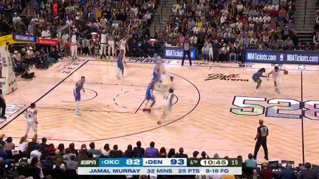 【2025年05月16日】NBA西部半决赛G6：掘金vs雷霆G6第4节英文原声录像回放