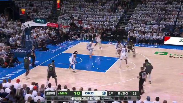 【2025年05月21日】NBA常规赛：森林狼vs雷霆G1第1节中文解说录像回放