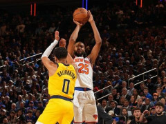 NBA录像全场回放东决：步行者vs尼克斯G1（5.22）步行者火力全开取得开门红