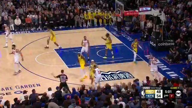 【2025年05月22日】NBA东部决赛G1：步行者vs尼克斯第2节英文原声录像回放