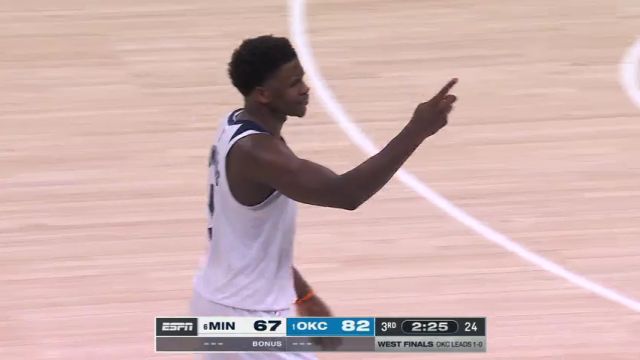 【2025年05月23日】NBA季后赛：森林狼vs雷霆第3节英文原声录像回放
