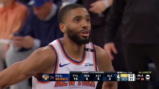 【2025年05月24日】NBA东部决赛G2：步行者vs尼克斯第1节中文解说录像回放