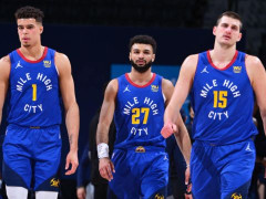 约基奇进入NBA以来从没有过一位在当赛季入选全明星、最佳防守阵容或最佳阵容的队友