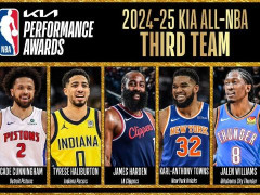 2025NBA最佳阵容名单一览表 詹姆斯21次入选创纪录，库里追平乔丹