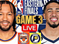 NBA季后赛尼克斯vs步行者半场战报 尼克斯众将陷入犯规麻烦！落后步行者13分 