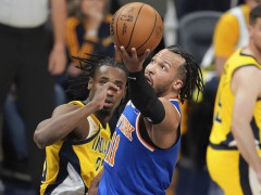  NBA录像全场回放东决：尼克斯vs步行者G4（5.28）哈利伯顿32+12+15 