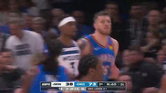 【2025年05月29日】NBA季后赛西部决赛G5：森林狼vs雷霆第3节英文原声录像回放