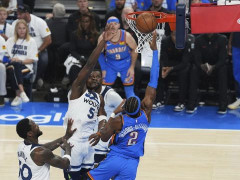  NBA西决战报：雷霆4-1森林狼进总决赛 亚历山大34+7+8获MVP 