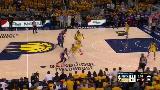 【2025年06月01日】NBA季后赛：尼克斯vs步行者G6第1节英文原声录像回放