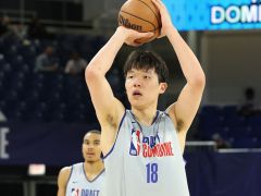  杨瀚森完成第三队单独试训！入选本届选秀7大潜力股：球风类似申京哈滕 