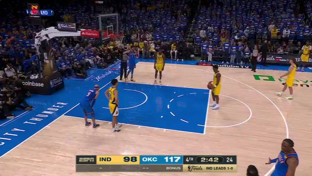 【2025年06月09日】NBA总决赛G2：步行者vs雷霆第4节中文解说录像回放