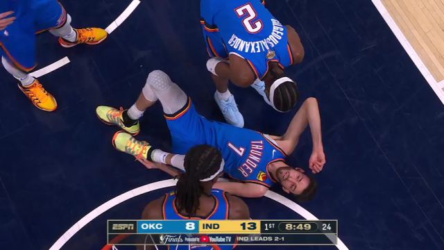 【2025年06月14日】 NBA总决赛G4：雷霆vs步行者第1节英文原声录像回放