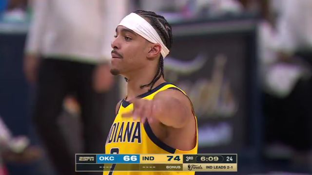 【2025年06月14日】 NBA总决赛G4：雷霆vs步行者第3节英文原声录像回放