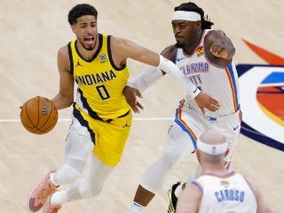 球迷嘲讽泰瑞斯·哈利伯顿完美的热身投篮后在第五场比赛中失常