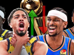 NBA总决赛步行者vs雷霆半场战报 哈里伯顿受伤步行者全队开花