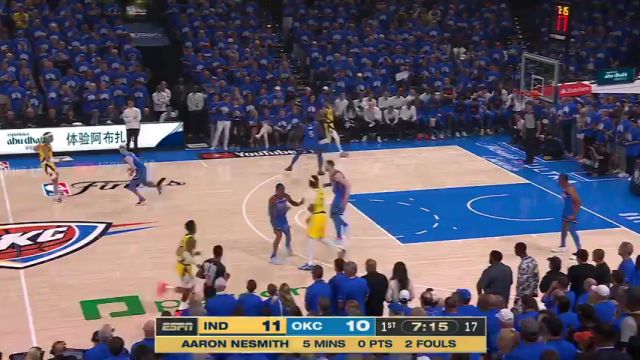 【2025年06月23日】NBA总决赛G7：步行者vs雷霆第1节英文原声录像回放