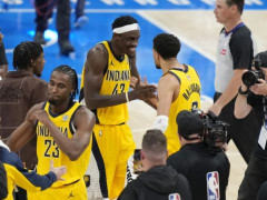 NBA总决赛赛后采访 赛后西亚卡姆谈到哈利伯顿：我为他骄傲