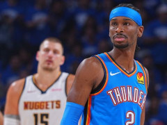 NBA联盟新星雷霆队的冠军后卫 亚历山大的生涯数据