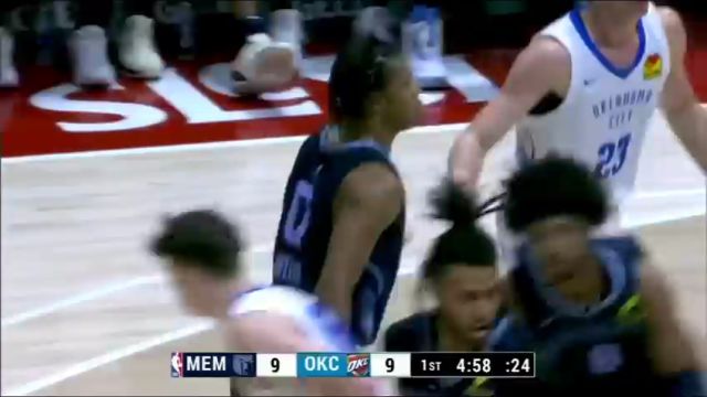【2025年07月06日】NBA夏季联赛：灰熊vs雷霆第1节英文原声录像回放
