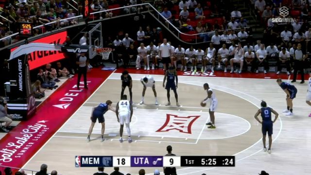 【2025年07月08日】NBA夏季联赛：灰熊vs爵士第1节英文原声录像回放