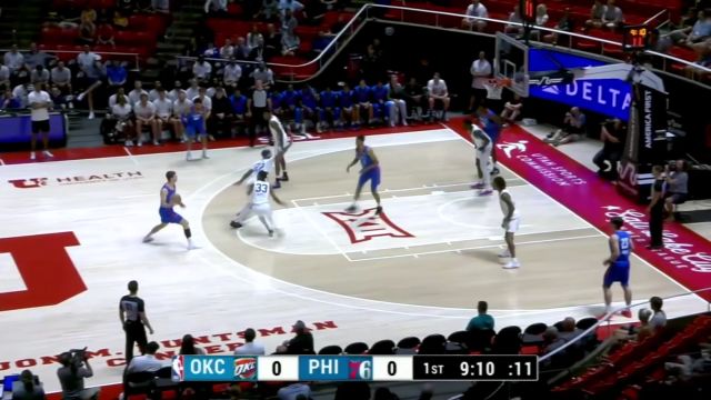 【2025年07月08日 雷霆vs76人集锦】多人连线默契无间！西索科旱地拔葱双手灌筐