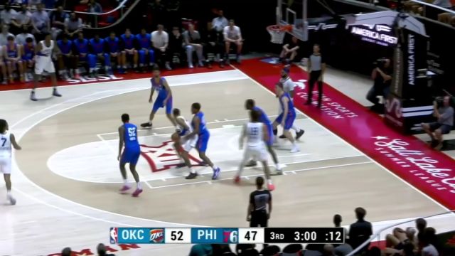 【2025年07月08日 雷霆vs76人集锦】风驰电掣！奥斯汀抢断快攻暴扣一条龙
