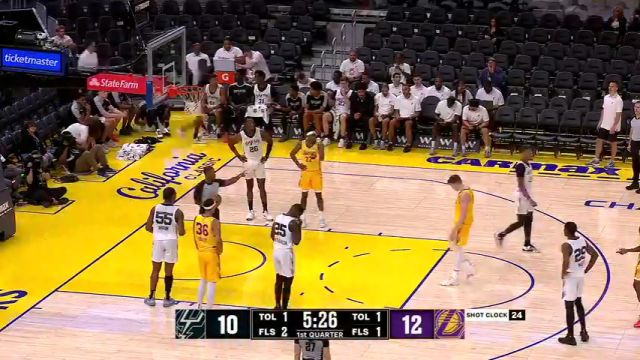 【2025年07月09日】NBA夏季联赛：湖人vs马刺第1节英文原声录像回放