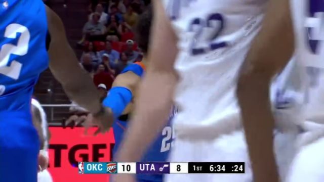 【2025年07月09日】NBA夏季联赛：雷霆vs爵士第1节英文原声录像回放