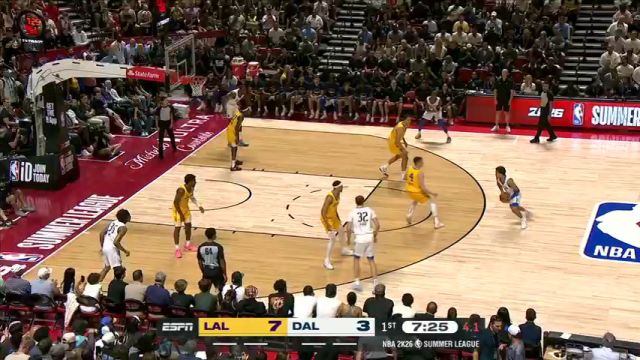 【2025年07月11日】NBA夏季联赛：湖人vs独行侠第1节中文解说录像回放