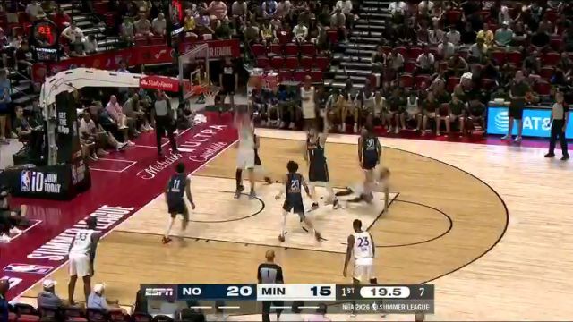【2025年07月11日】NBA夏季联赛：鹈鹕vs森林狼第1节中文解说录像回放