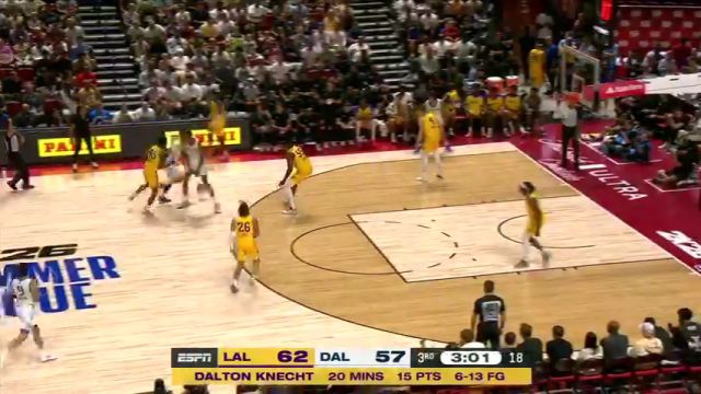 【2025年07月11日】NBA夏季聯(lián)賽：湖人vs獨(dú)行俠第3節(jié)英文原聲錄像回放