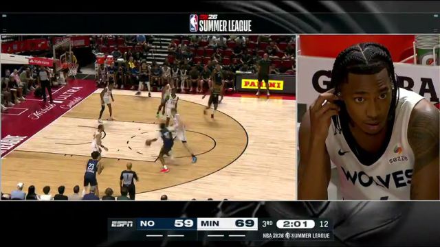 【2025年07月11日】NBA夏季聯(lián)賽:鵜鶘vs森林狼第3節(jié)英文原聲錄像回放
