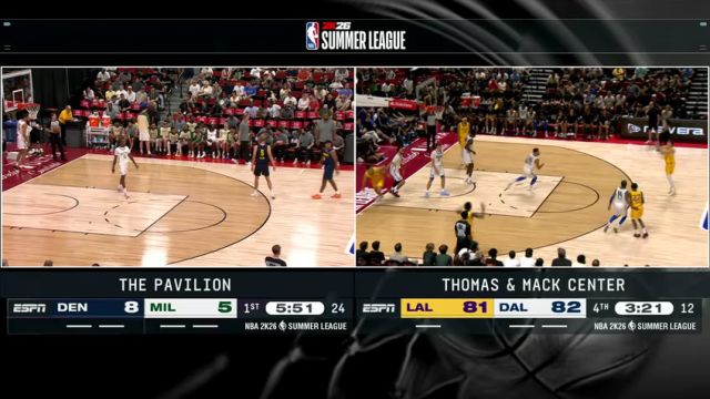 【2025年07月11日】NBA夏季联赛：掘金vs雄鹿第1节英文原声录像回放