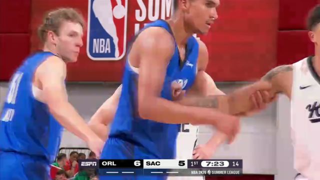 【2025年07月11日】NBA夏季聯(lián)賽：魔術(shù)vs國王第1節(jié)英文原聲錄像回放