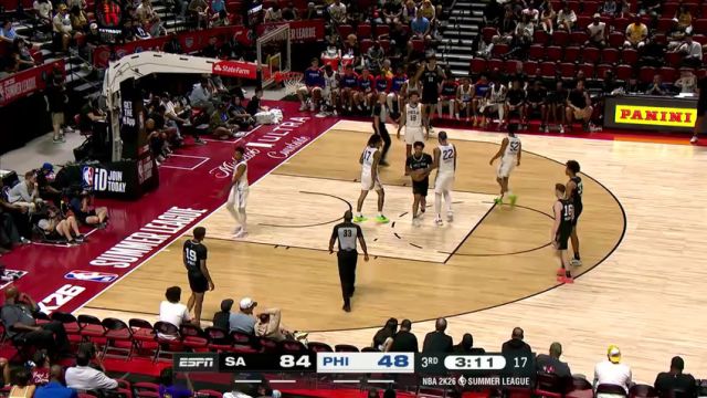 【2025年07月11日】NBA夏季聯(lián)賽:馬刺vs76人第3節(jié)中文解說錄像回放