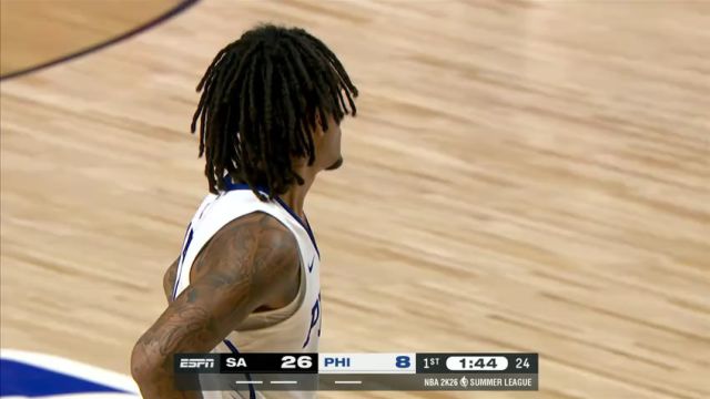 【2025年07月11日】NBA夏季联赛:马刺vs76人第1节中文解说录像回放