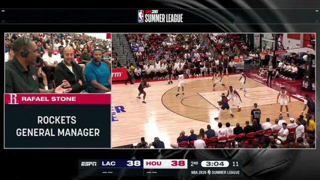 【2025年07月12日】NBA夏季聯(lián)賽：快船vs火箭第2節(jié)中文解說錄像回放