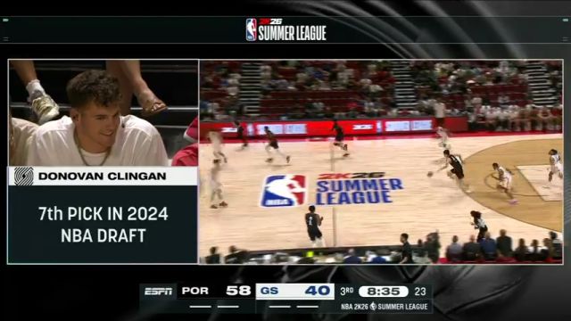 【2025年07月12日】NBA夏季聯(lián)賽:開拓者vs勇士第3節(jié)英文原聲錄像回放