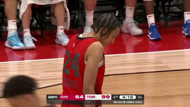 【2025年07月12日】NBA夏季聯(lián)賽：公牛vs猛龍第4節(jié)英文原聲錄像回放