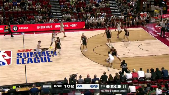 【2025年07月12日】NBA夏季联赛：开拓者vs勇士第4节中文解说录像回放