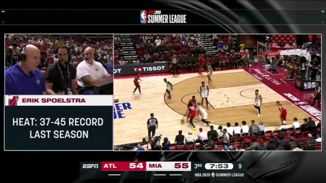 【2025年07月12日】NBA夏季聯(lián)賽:老鷹vs熱火第3節(jié)英文原聲錄像回放