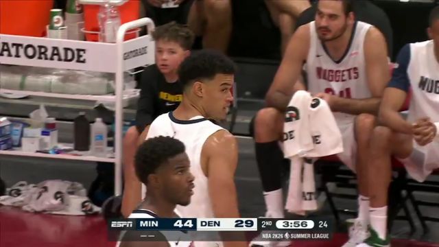 【2025年07月13日】NBA夏季聯(lián)賽：森林狼vs掘金第2節(jié)英文原聲錄像回放