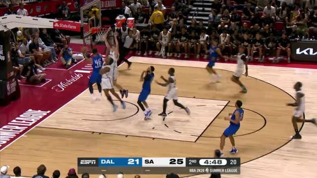 【2025年07月13日】NBA夏季聯(lián)賽：獨(dú)行俠vs馬刺第2節(jié)中文解說錄像回放
