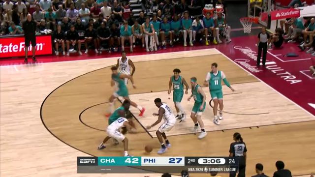 【2025年07月13日】NBA夏季联赛：黄蜂vs76人第2节中文解说录像回放