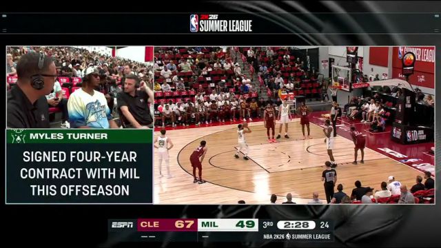【2025年07月13日】NBA夏季聯(lián)賽:騎士vs雄鹿第3節(jié)英文原聲錄像回放
