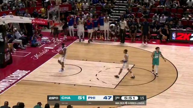 【2025年07月13日】NBA夏季聯(lián)賽：黃蜂vs76人英文原聲全場錄像回放