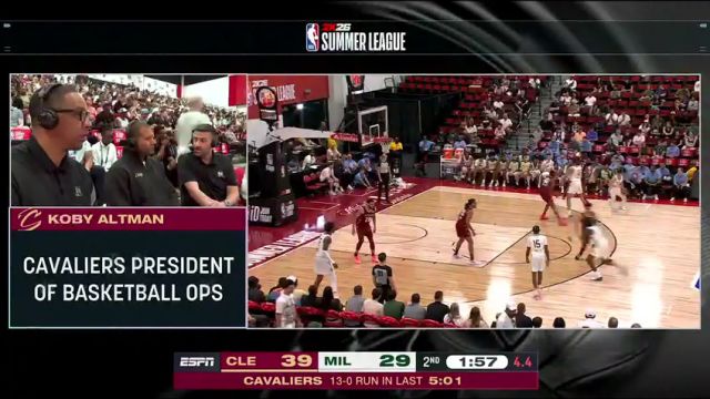 【2025年07月13日】NBA夏季聯(lián)賽:騎士vs雄鹿第2節(jié)英文原聲錄像回放
